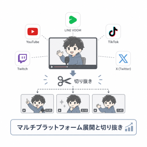 マルチプラットフォーム展開と切り抜き