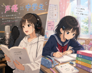 中学生から声優へ