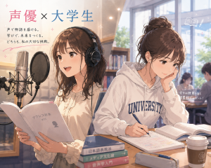 大学生から声優へ